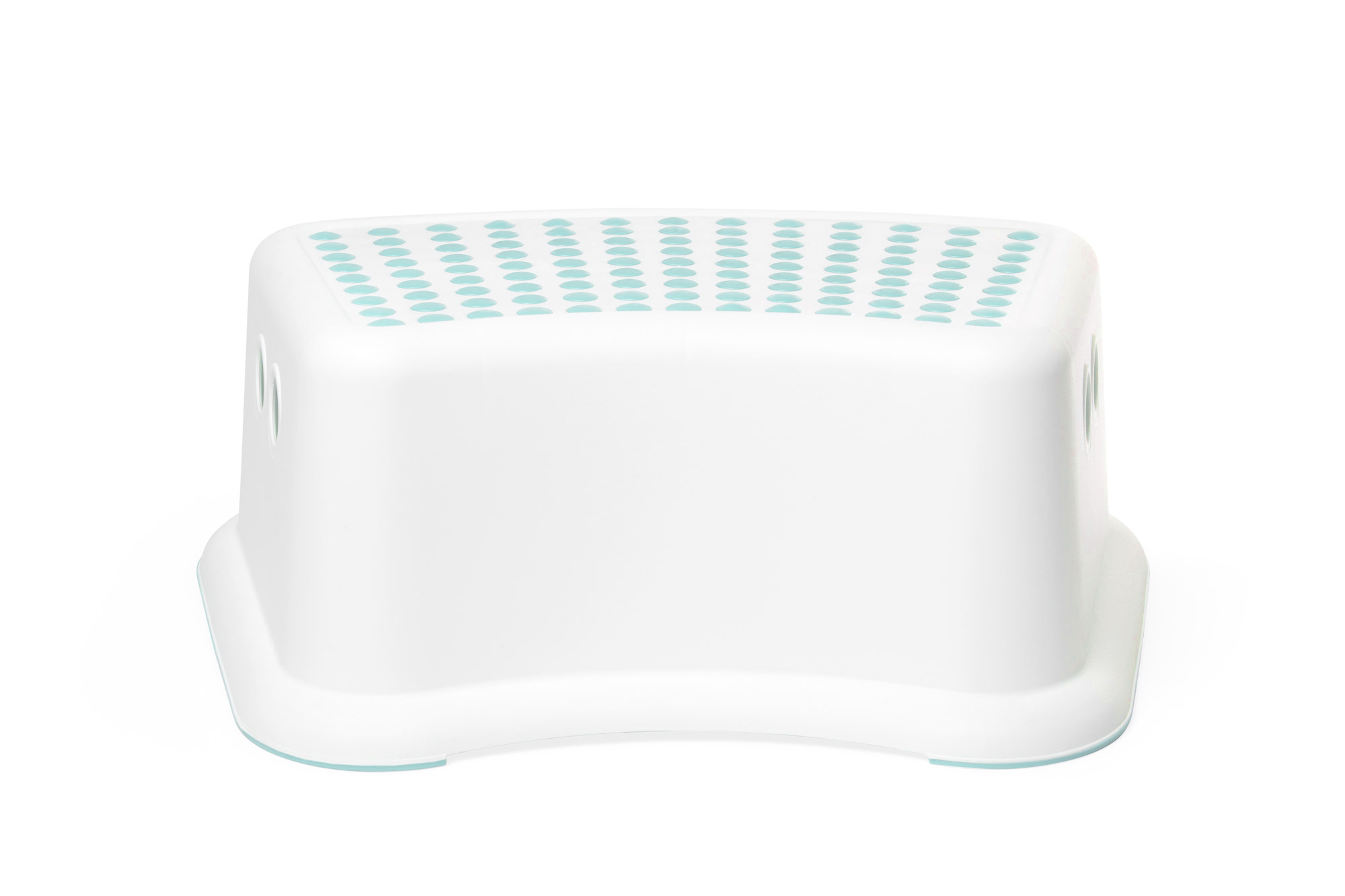 IKEA FÖRSIKTIG Tritthocker für Kinder - weiß / türkis