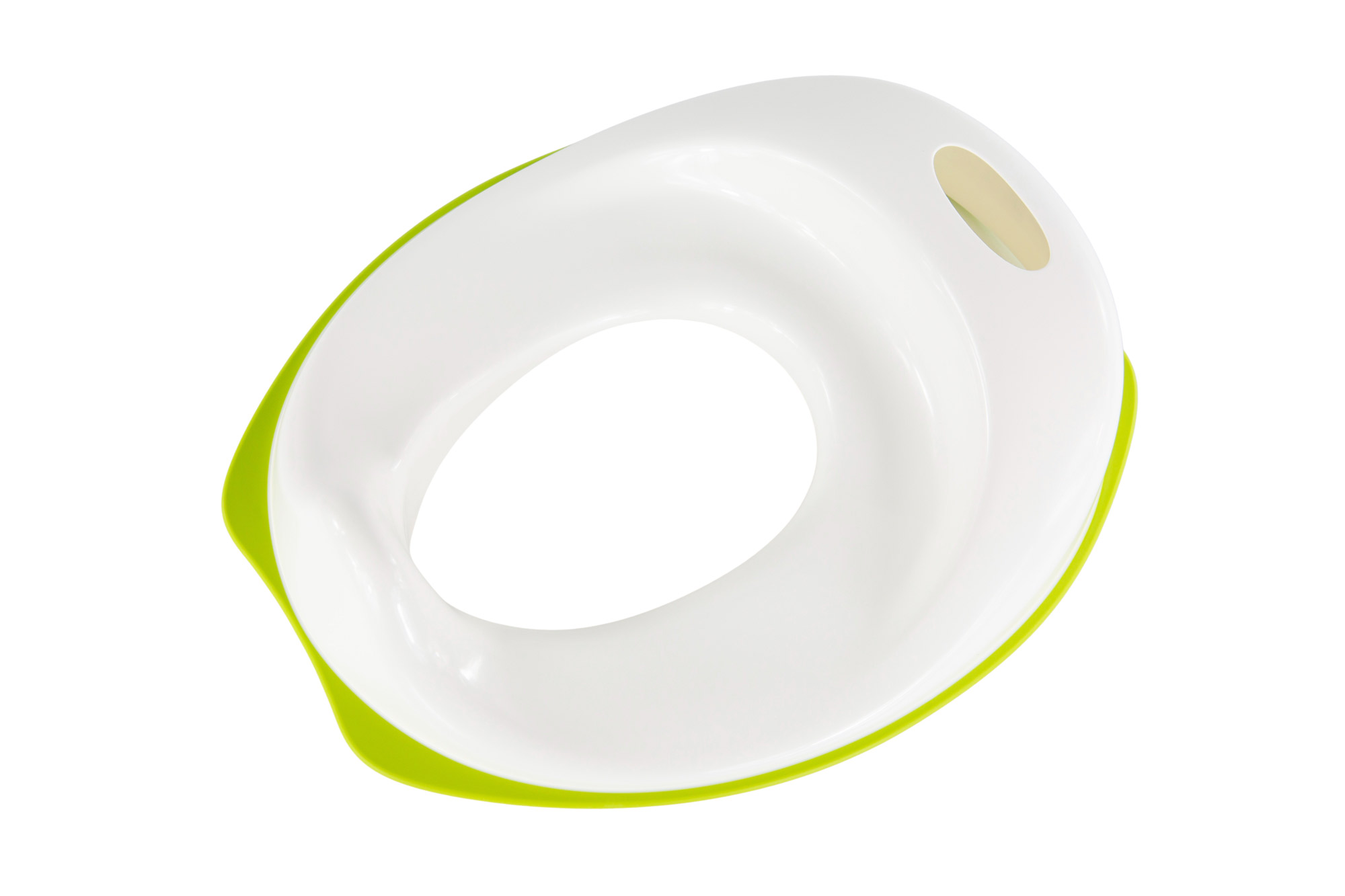 IKEA TOSSIG Toilettensitz/-trainer in weiß und grün, rutschfest