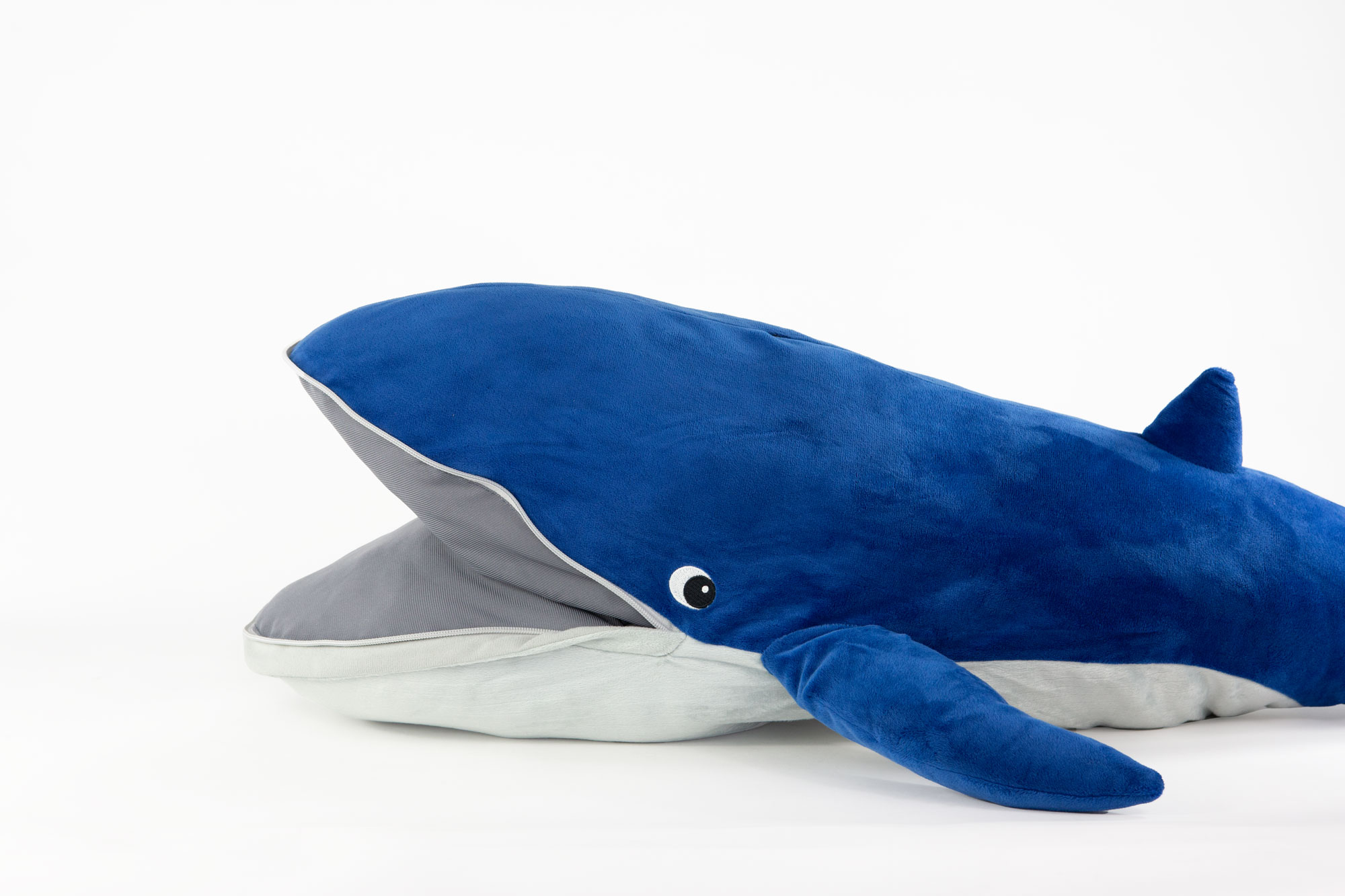 IKEA BLAVINGAD Stofftier Blauwal - blau grau - 100 cm 