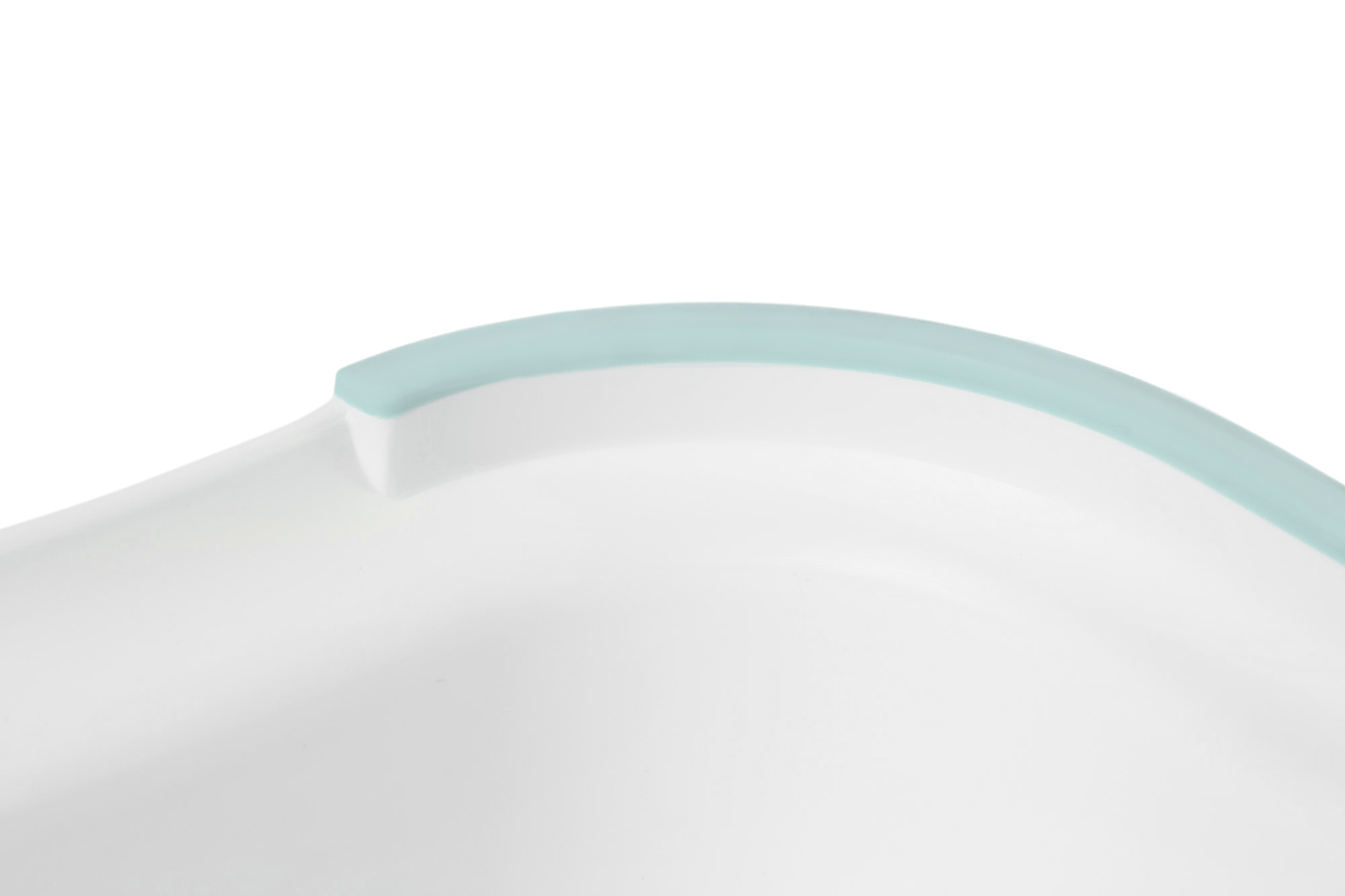 IKEA FÖRSIKTIG Tritthocker für Kinder - weiß / türkis