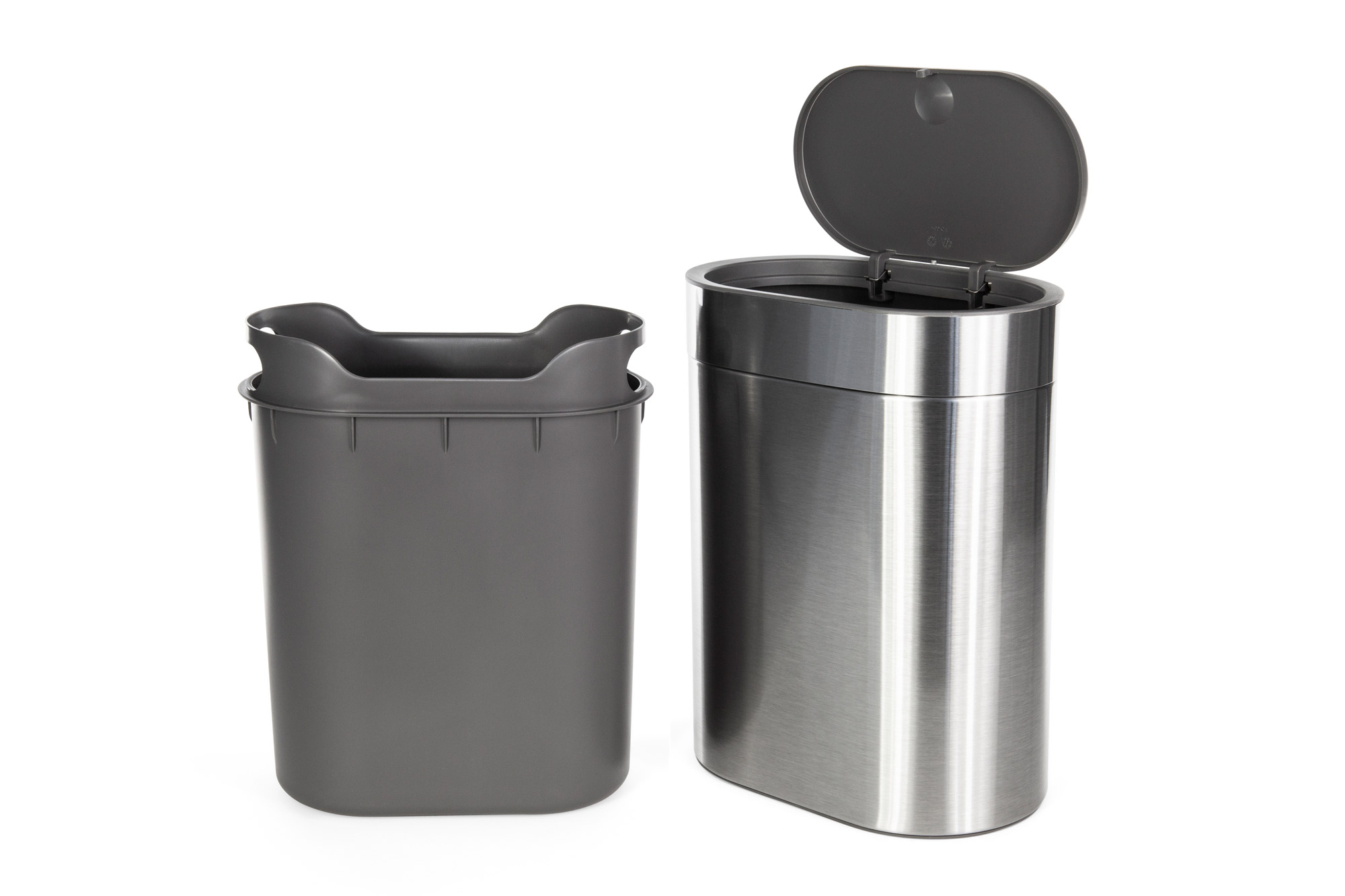 IKEA BROGRUND Mülleimer mit Deckel - 4 Liter - Edelstahl oder schwarz