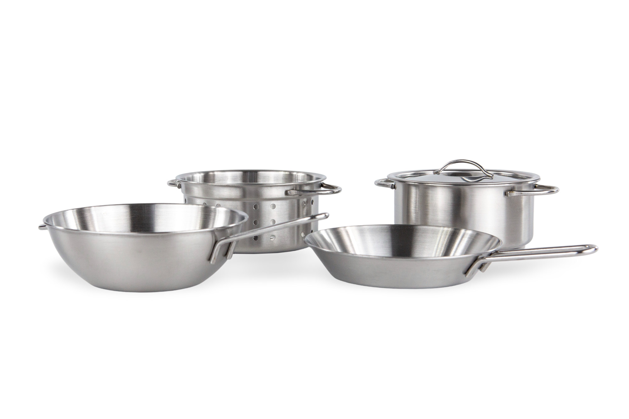 IKEA DUKTIG Topfset für Kinder, 5-teilig aus Edelstahl