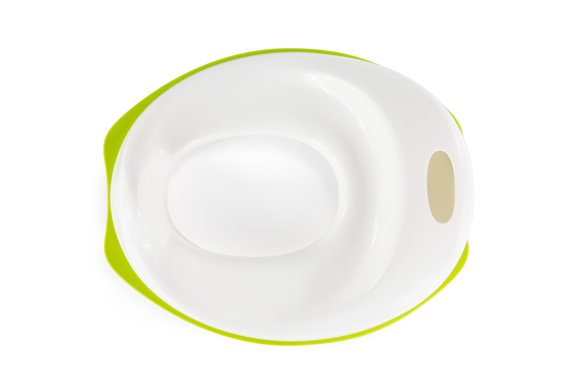 IKEA TOSSIG Toilettensitz/-trainer in weiß und grün, rutschfest