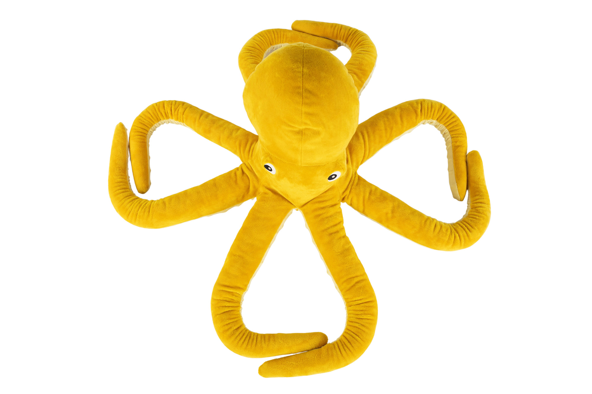 IKEA BLAVINGAD Oktopus Stoffspielzeug in gelb, 50 cm