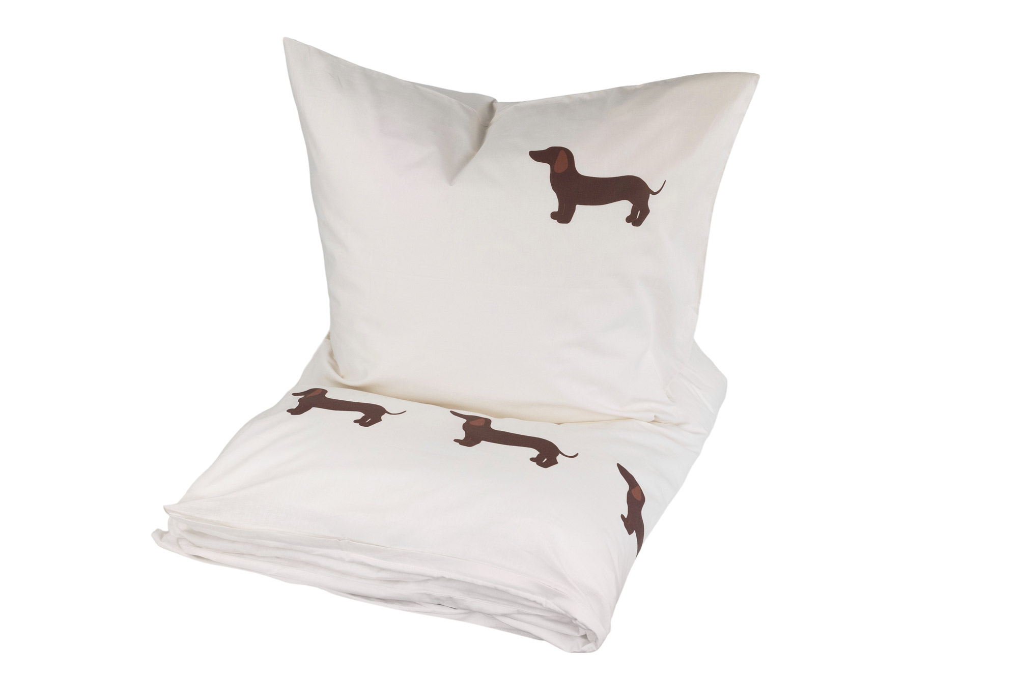 Trautesheim Bettwäsche-Set JAGDFIEBER Dackel-Bettwäsche in 135 x 200 cm und 80 x 80 cm