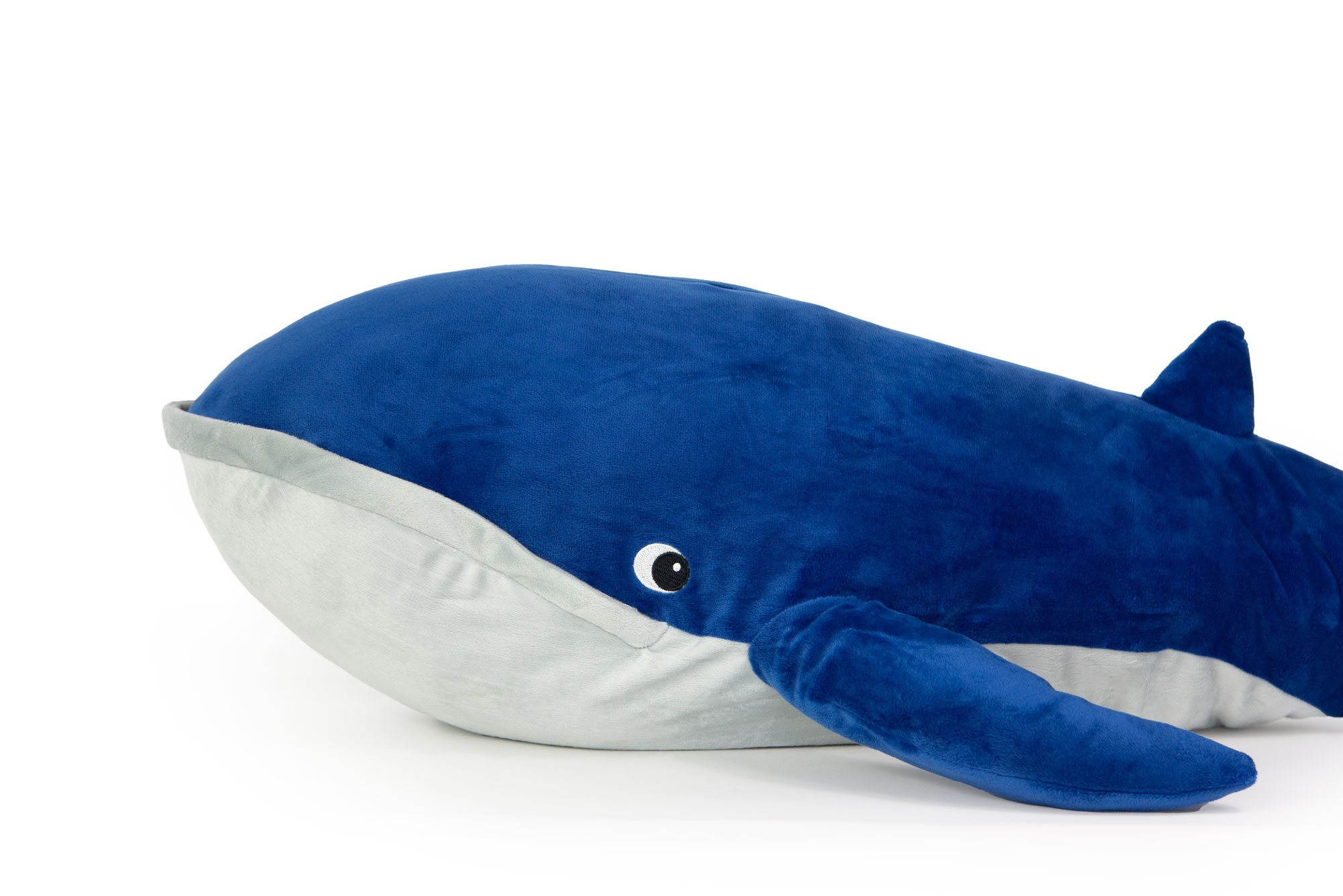 IKEA BLAVINGAD Stofftier Blauwal - blau grau - 100 cm 