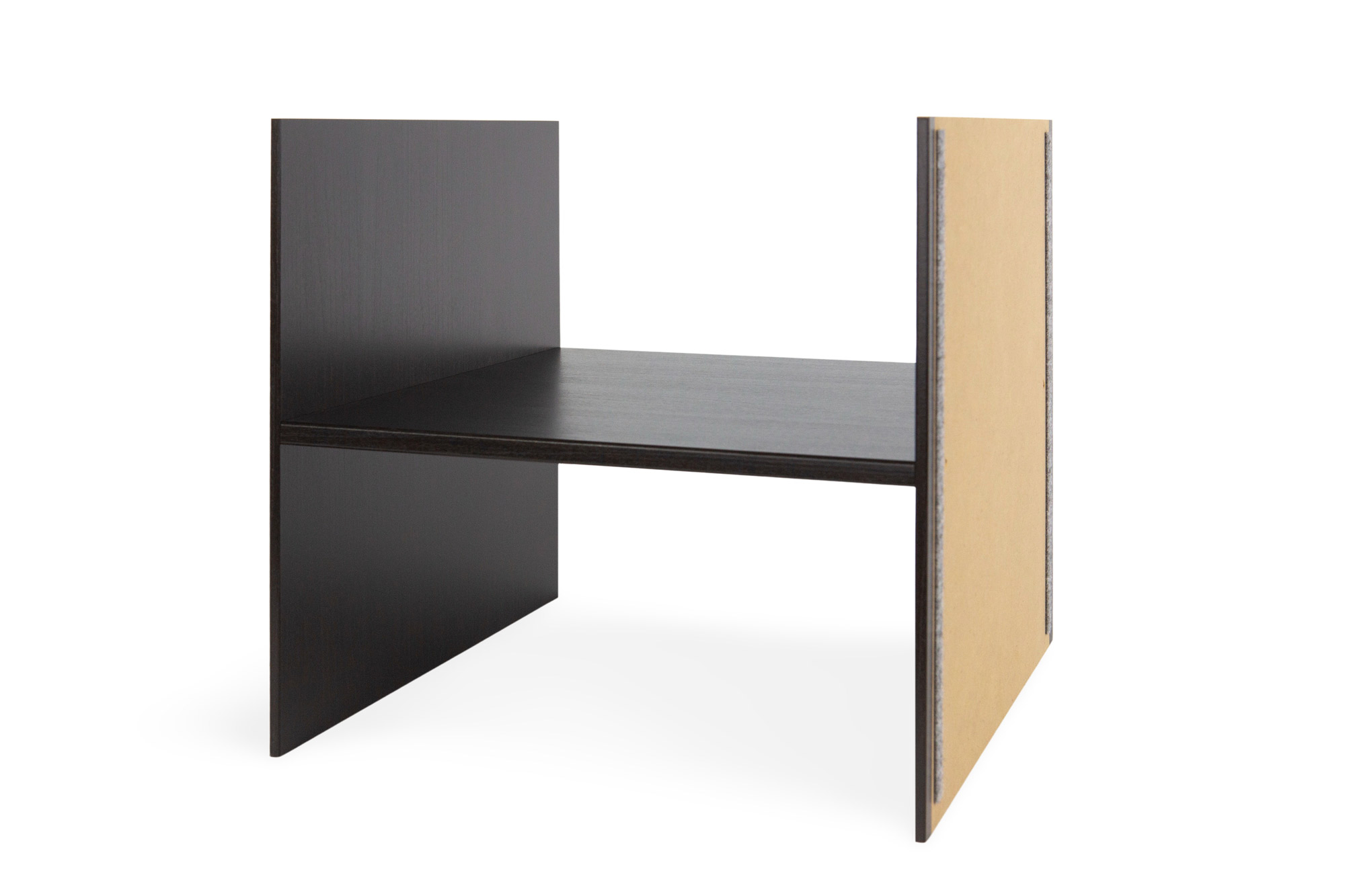 IKEA KALLAX Einsatz mit einem Boden in zwei Farben, 33 x 33 x 36 cm