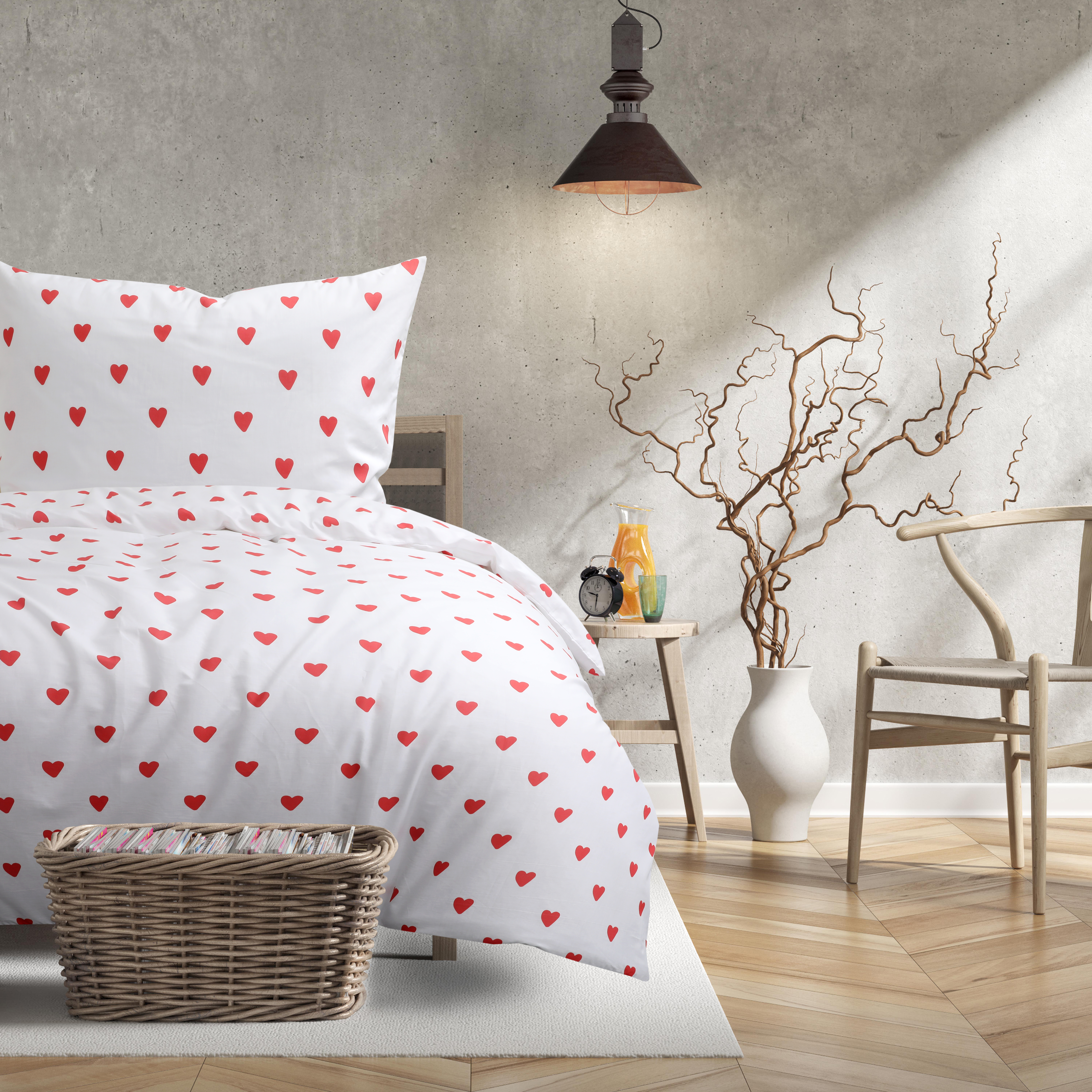 Trautesheim Bettwäsche-Set HERZ Herzchen-Bettwäsche in 135 x 200 cm und 80 x 80 cm