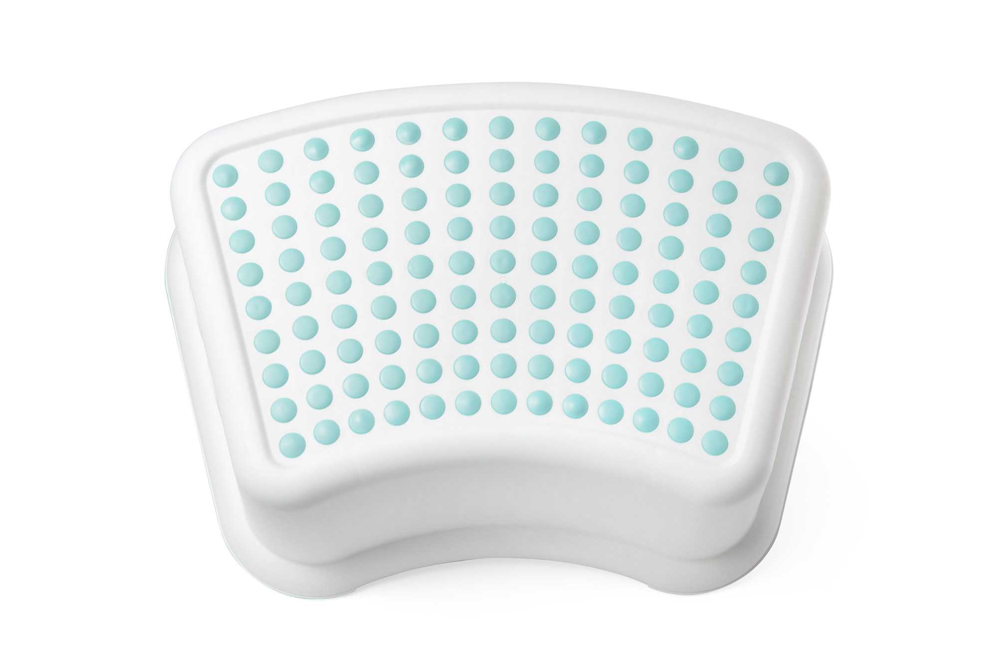 IKEA FÖRSIKTIG Tritthocker für Kinder - weiß / türkis