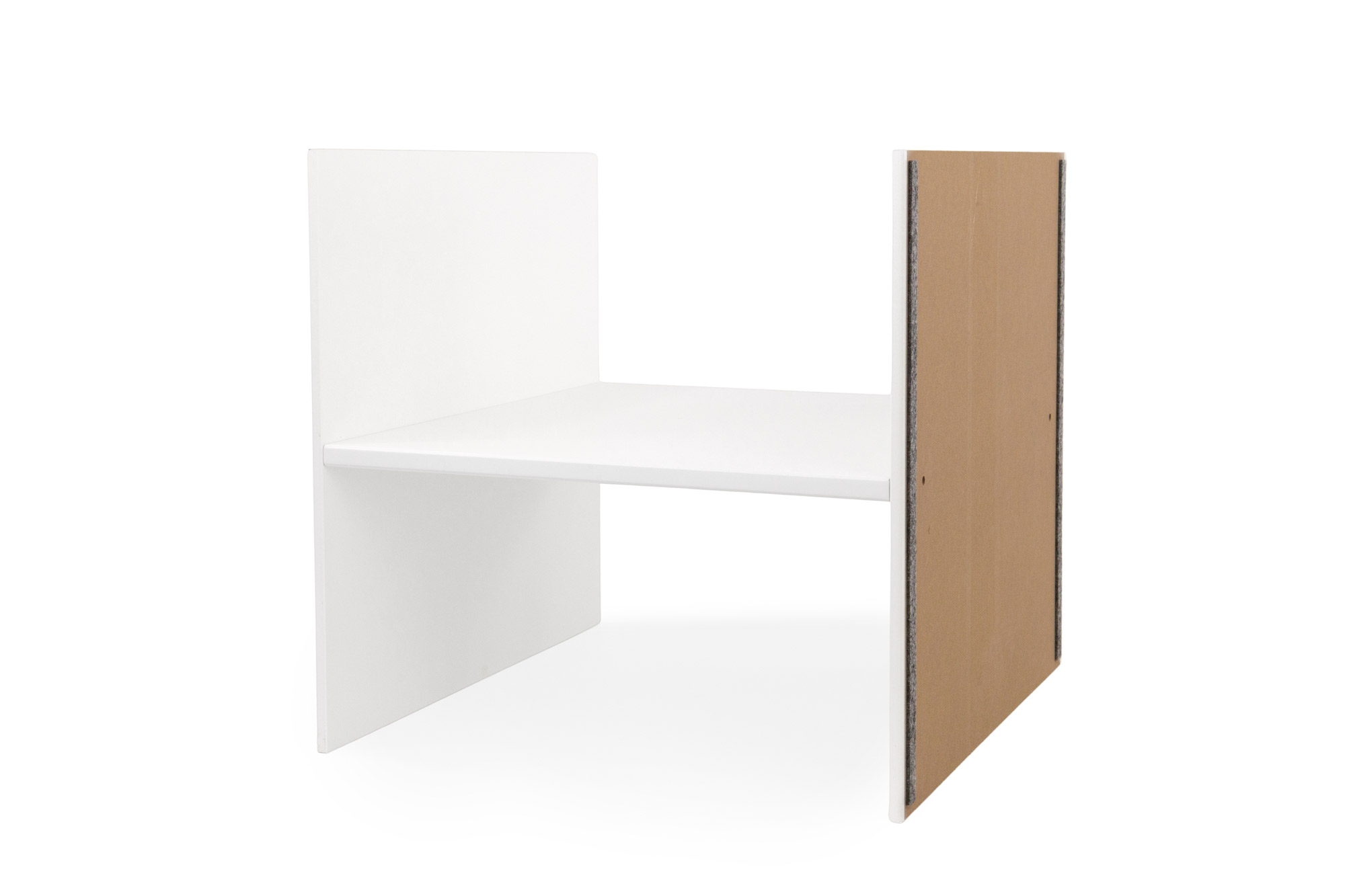 IKEA KALLAX Einsatz mit einem Boden in zwei Farben, 33 x 33 x 36 cm