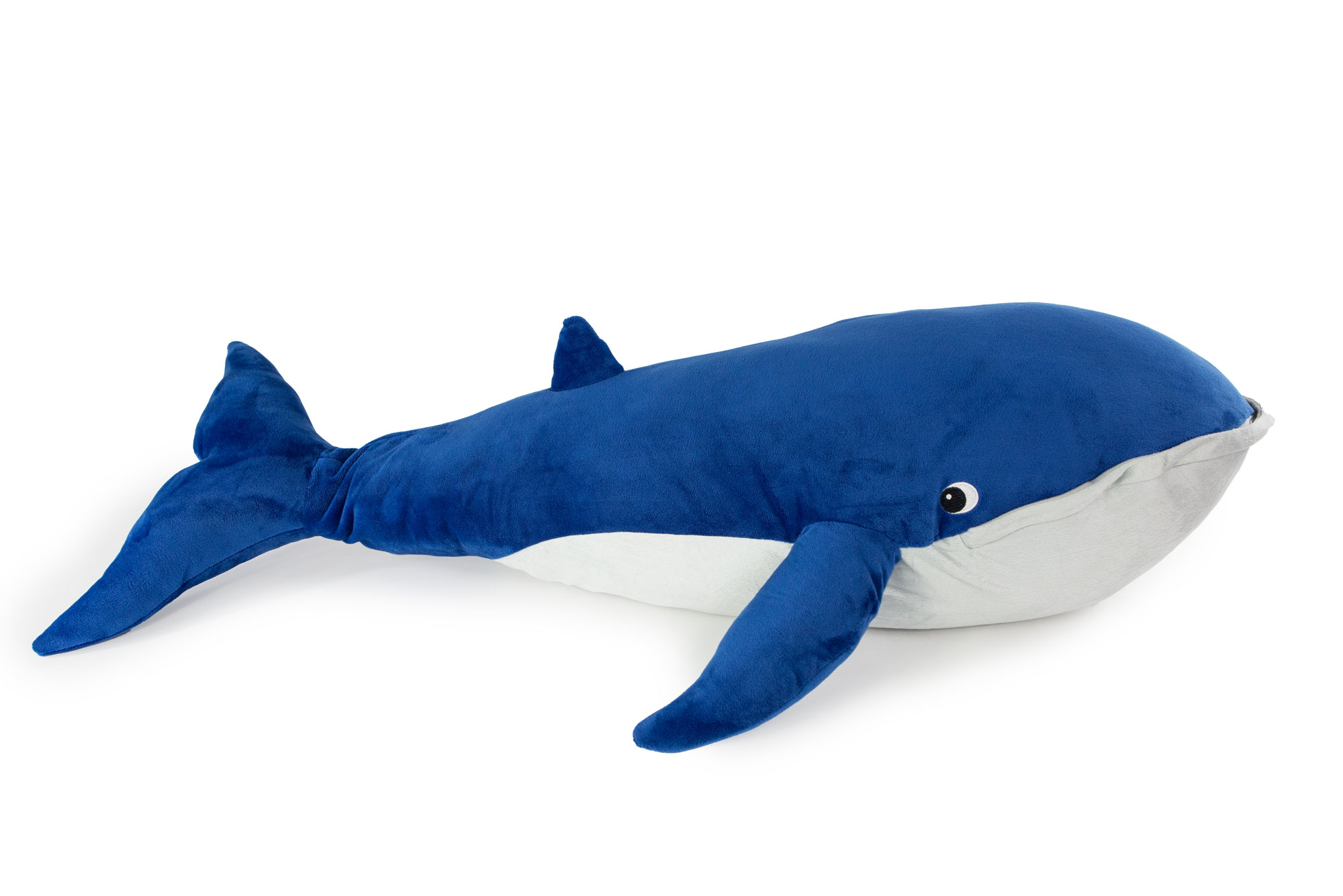 IKEA BLAVINGAD Stofftier Blauwal - blau grau - 100 cm 