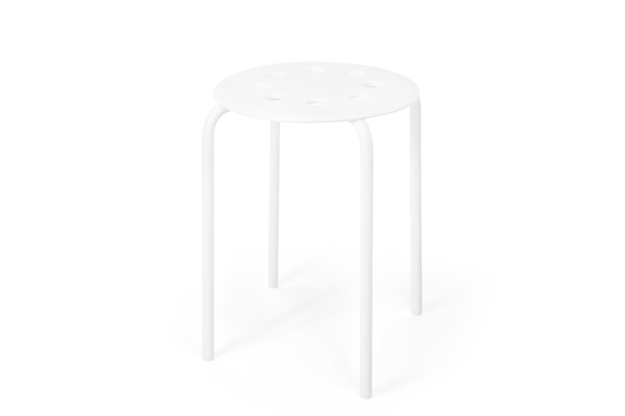 IKEA MARIUS Hocker - schwarz oder weiß - stapelbar - 45 cm hoch
