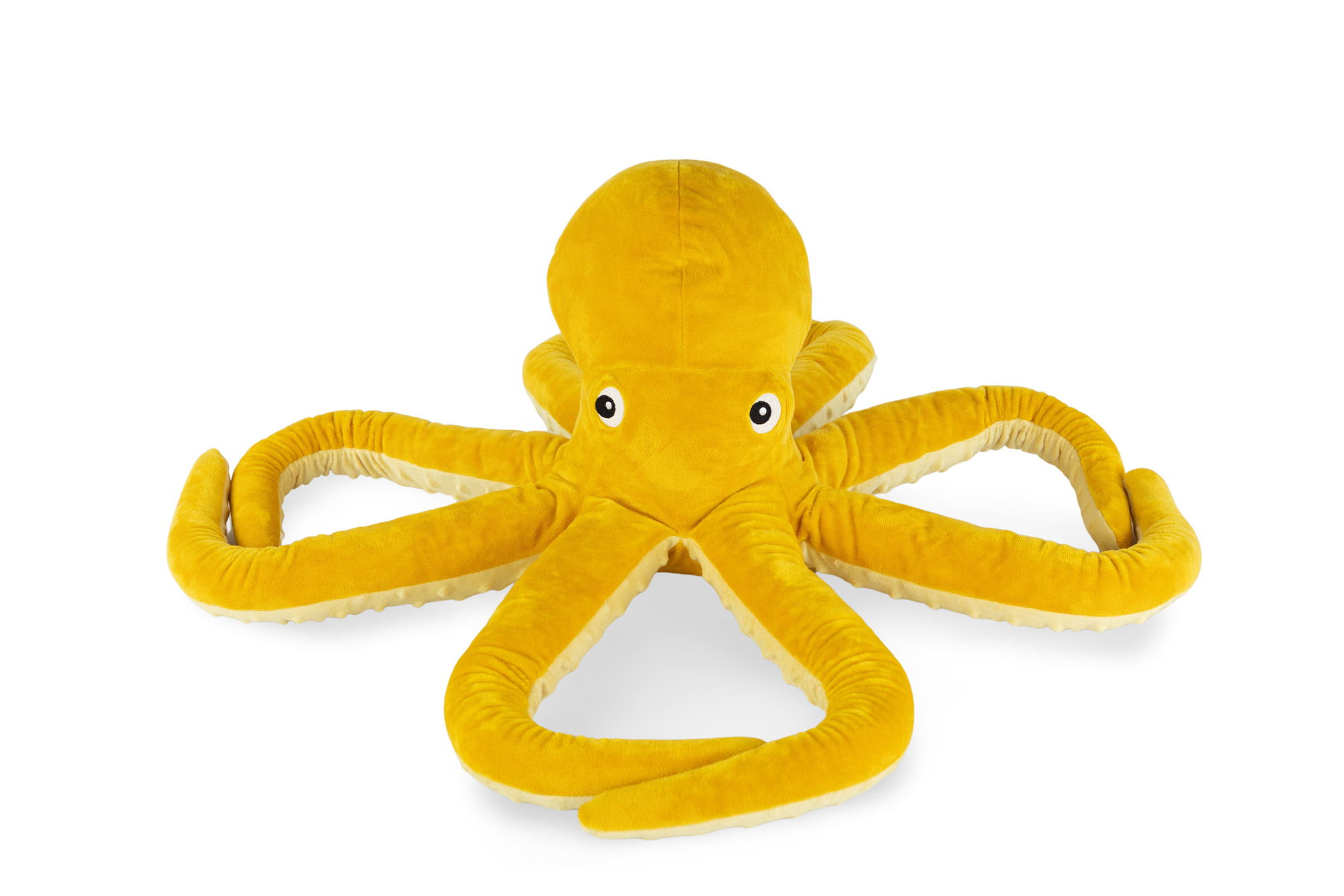 IKEA BLAVINGAD Oktopus Stoffspielzeug in gelb, 50 cm