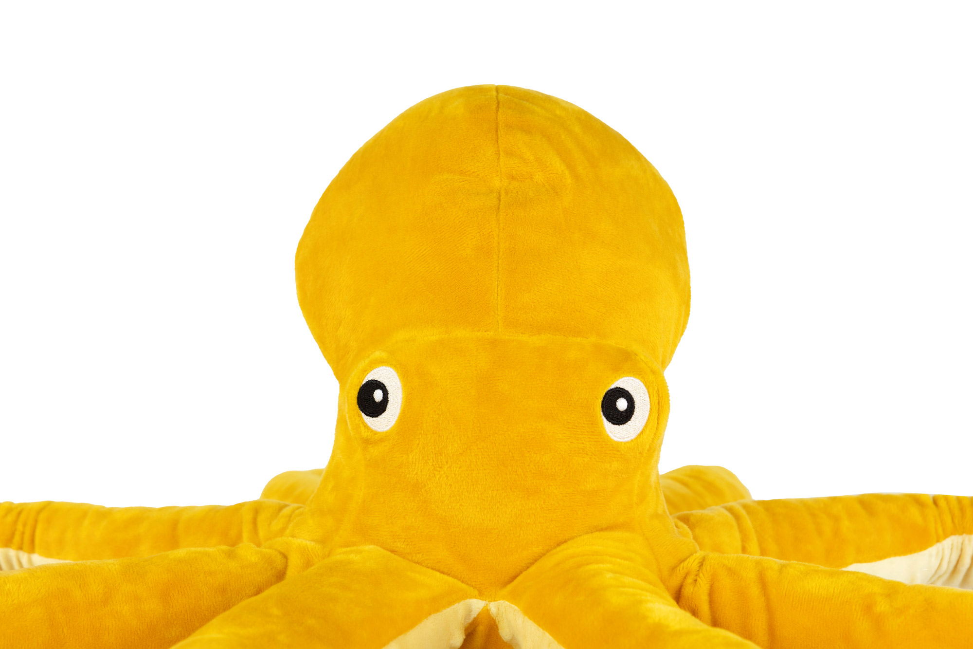 IKEA BLAVINGAD Oktopus Stoffspielzeug in gelb, 50 cm