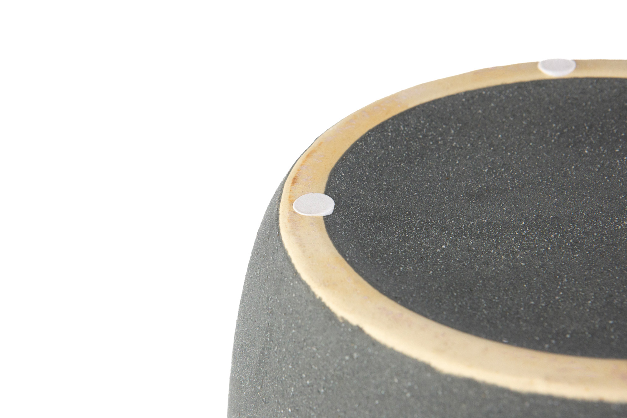 Trautesheim® Keramik Vase GRAPHIT 34 cm hoch 19 cm Durchmesser, 3,6 kg schwer, grau 