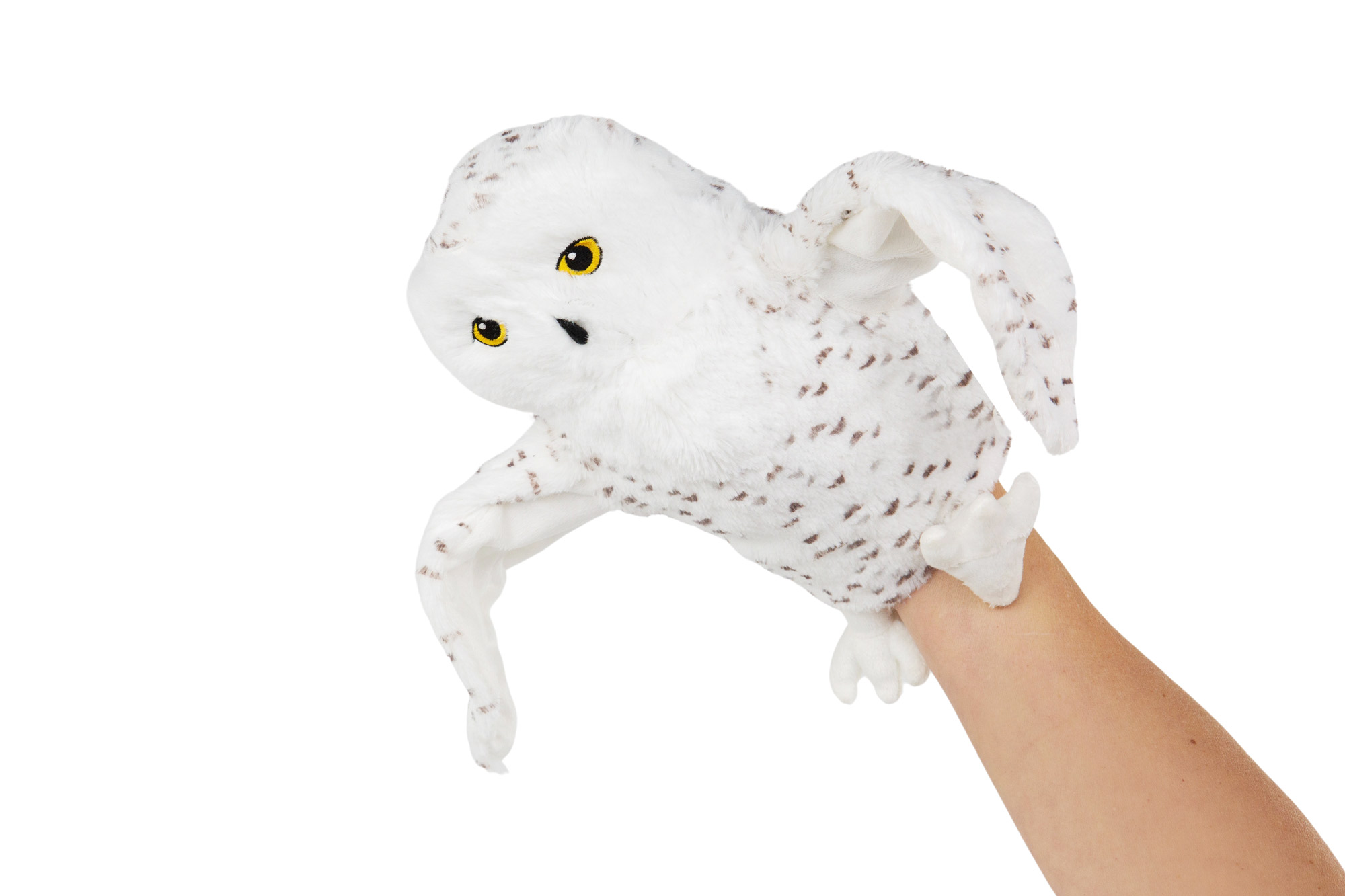 Ikea SKOGSDUVA Stofftier Schneeeule 25 cm weiß Handpuppe