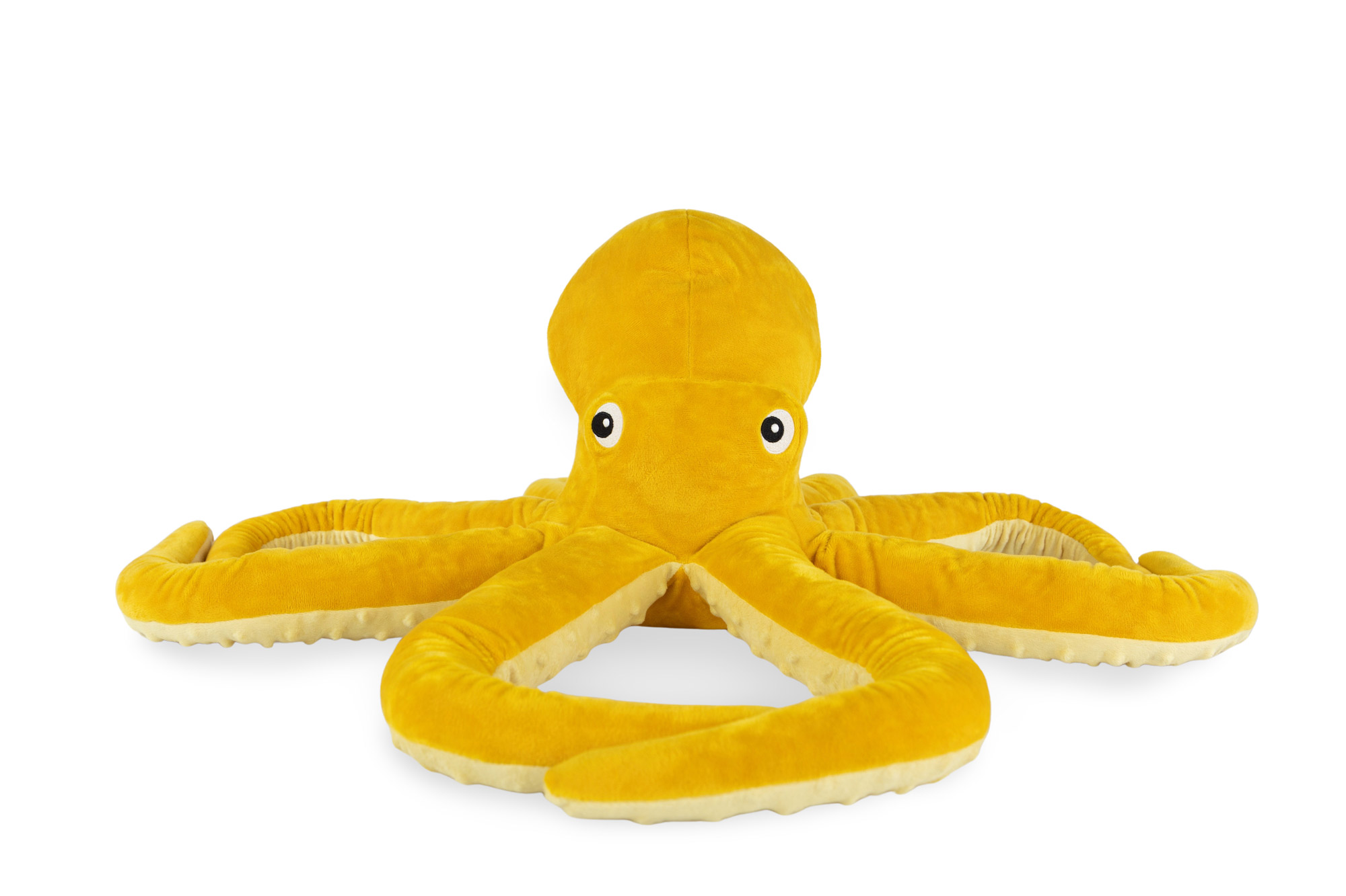 IKEA BLAVINGAD Oktopus Stoffspielzeug in gelb, 50 cm